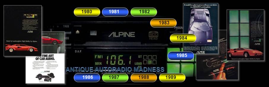 ALPINE car stereo 80s